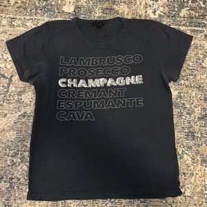 J. Crew Navy & Silver Champagne Shirt 🍾